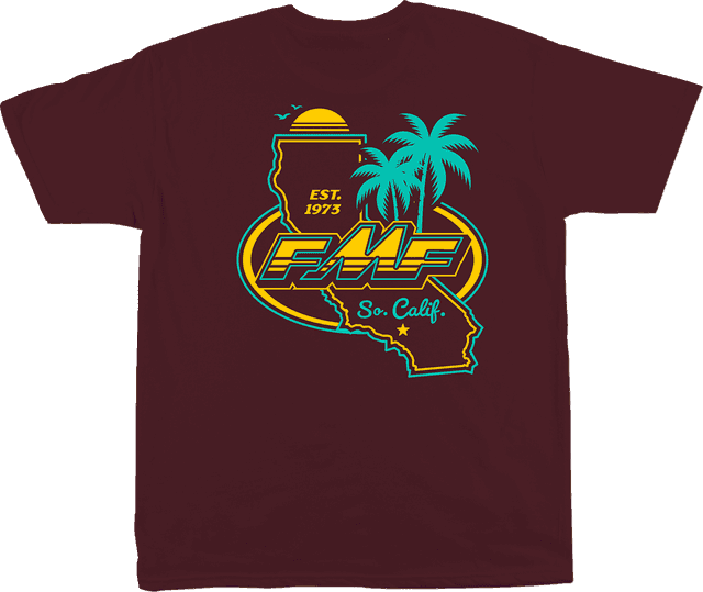 FMF 3030-23864 Golden Stay T-Shirt - Maroon - Large — image 2 of 2