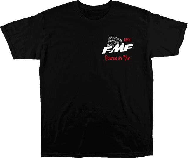 FMF 3030-24284 Premium Power T-Shirt - Black - Small