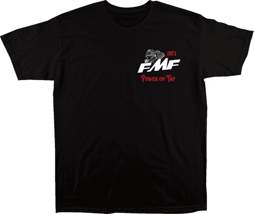 FMF 3030-24284 Premium Power T-Shirt - Black - Small