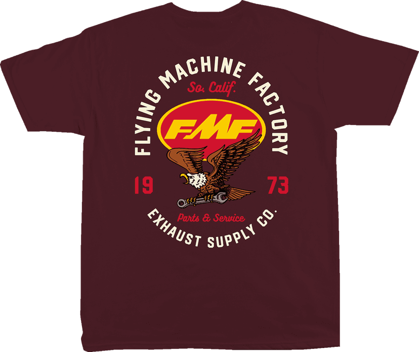 FMF 3030-24295 Exhaust Supply T-Shirt - Maroon - Medium — image 2 of 2