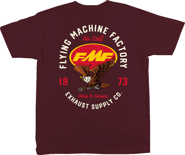 FMF 3030-24298 Exhaust Supply T-Shirt - Maroon - 2XL — image 2 of 2