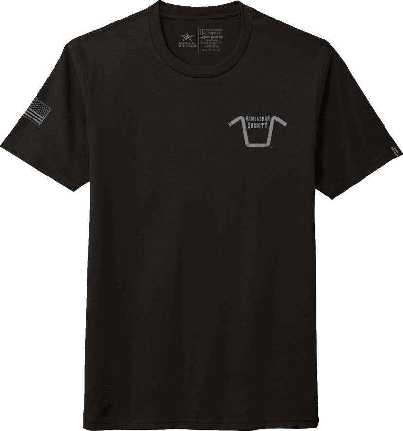 AMERICAN BIKER 3030-24762 Handlebar Society Perfect Weight T-Shirt - Black/Gray - Medium — image 1 of 3