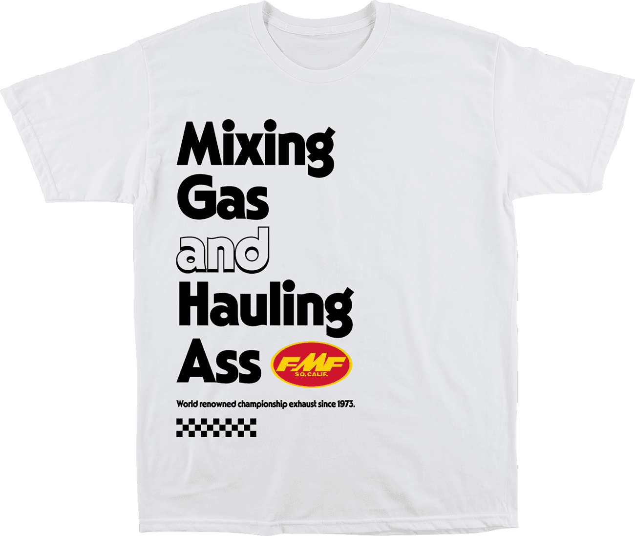 FMF 3030-24792 World Famous T-Shirt - White - Large
