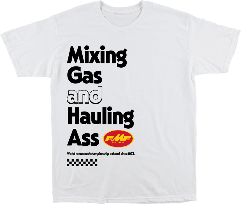 FMF 3030-24792 World Famous T-Shirt - White - Large