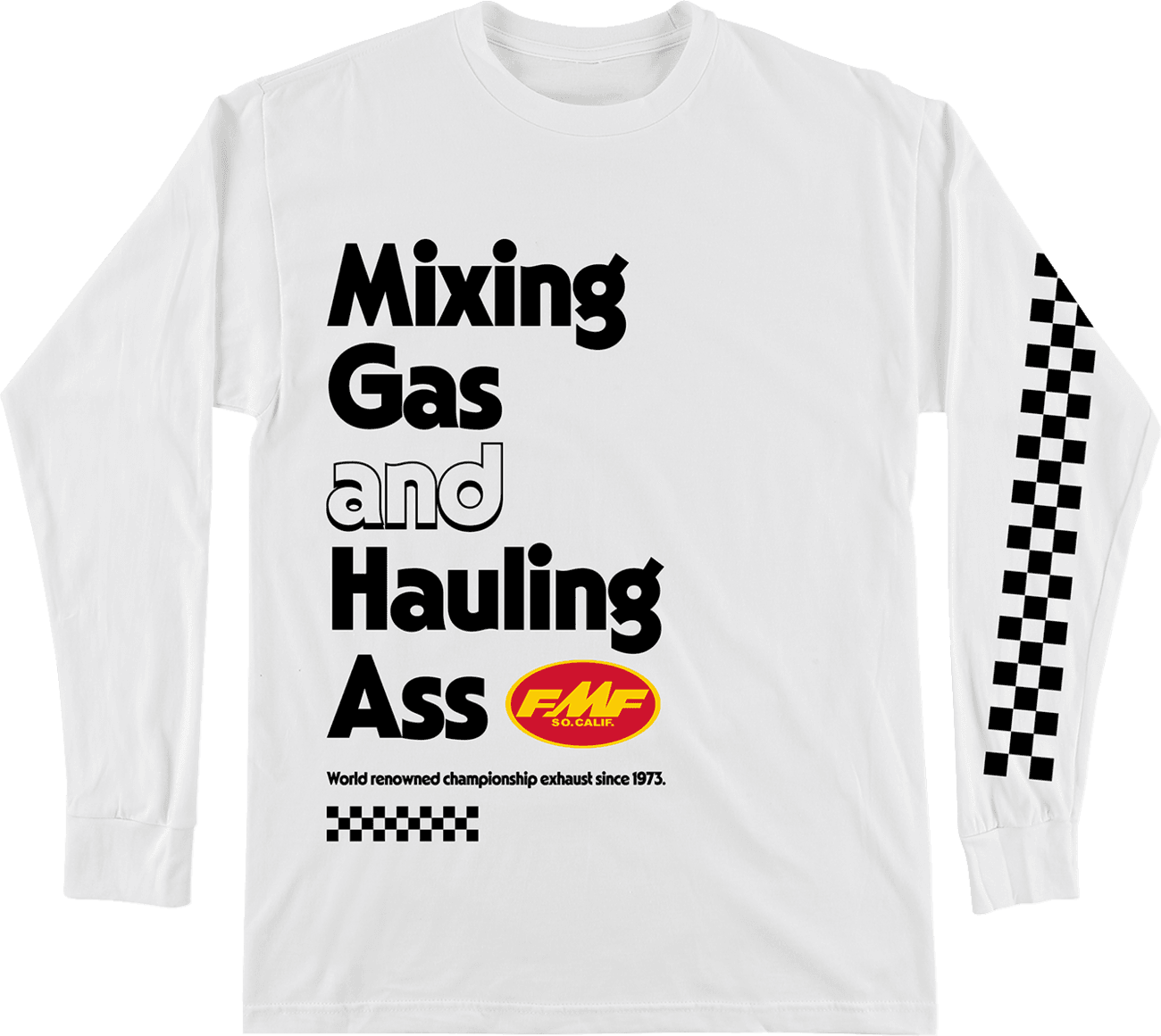 FMF 3030-24807 World Famous Long-Sleeve T-Shirt - White - Large