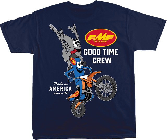 FMF 3030-25246 Good Time Crew T-Shirt - Navy - Large — image 2 of 2