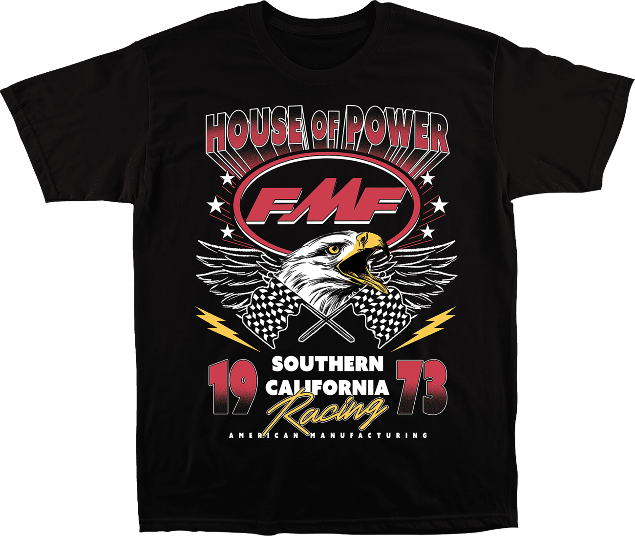 FMF 3030-25260 Overdrive T-Shirt - Black - Medium