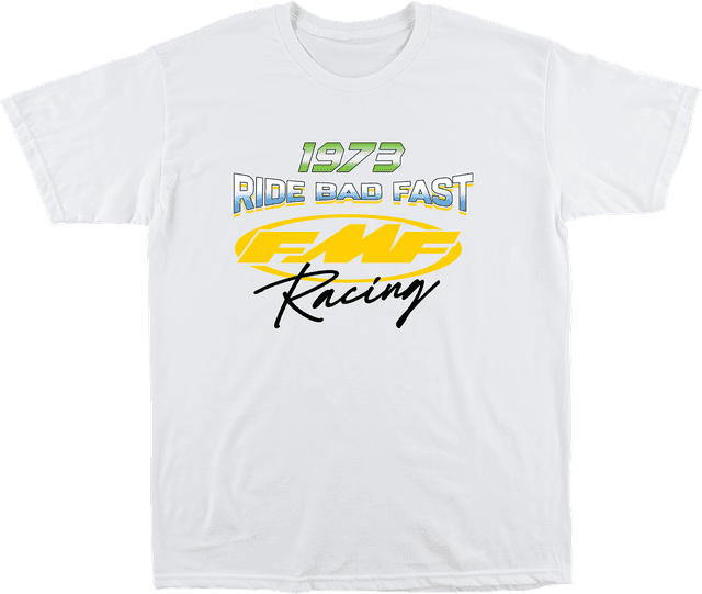 FMF 3030-25286 Photo Finish T-Shirt - White - Large