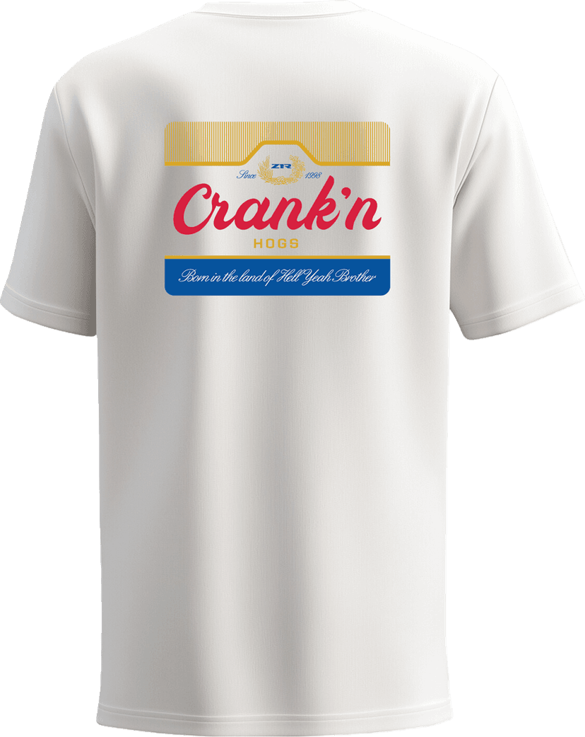 Z1R 3030-25317 Hogs Crank'n T-Shirt - White - Medium — image 2 of 2