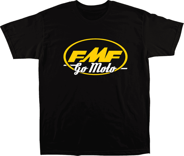 FMF 3030-25479 Go Moto T-Shirt - Black - XL