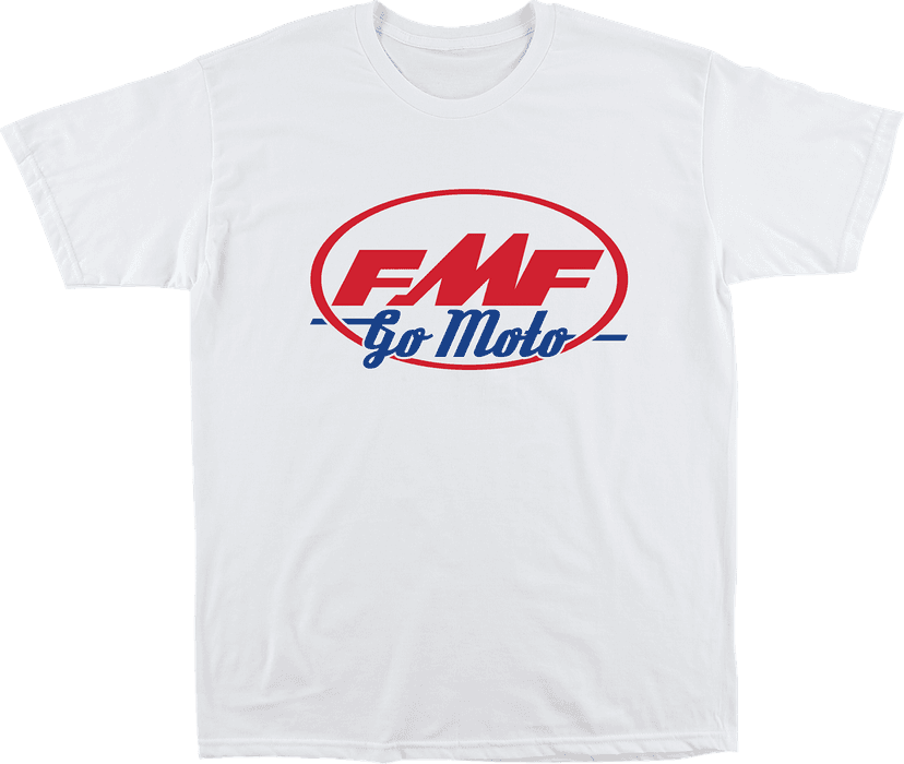 FMF 3030-25481 Go Moto T-Shirt - White - Small