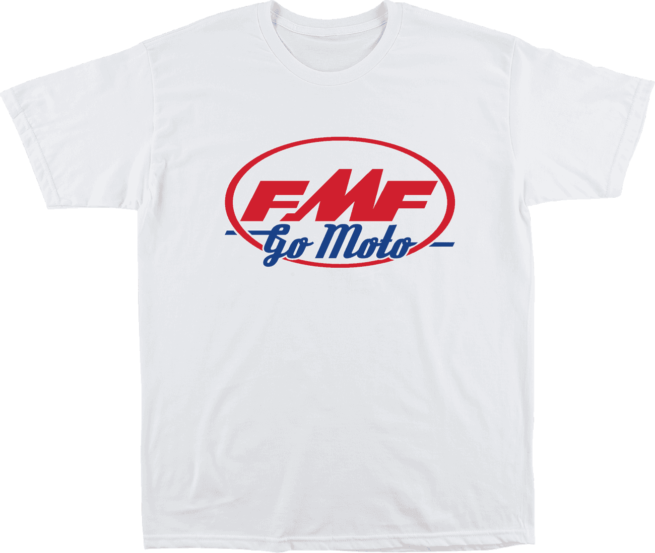 FMF 3030-25482 Go Moto T-Shirt - White - Medium