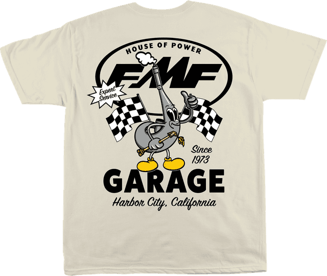 FMF 3030-25491 Garage T-Shirt - Natural - Small — image 2 of 2