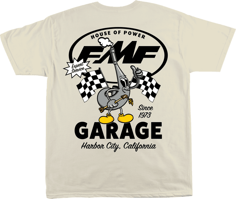 FMF 3030-25491 Garage T-Shirt - Natural - Small — image 2 of 2