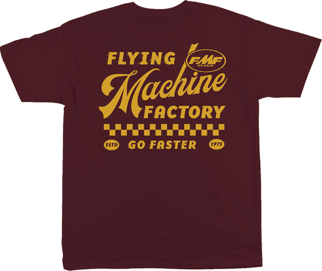 FMF 3030-25500 Faster T-Shirt - Maroon - 2XL — image 2 of 2