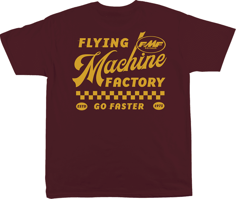 FMF 3030-25500 Faster T-Shirt - Maroon - 2XL — image 2 of 2