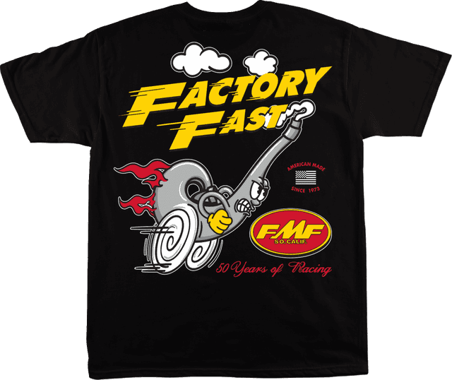 FMF 3030-25581 Factory Faster T-Shirt - Black - 2XL — image 2 of 2