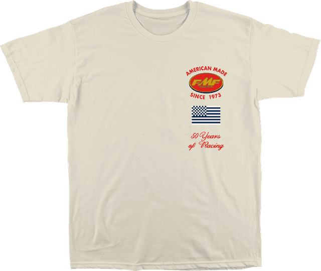 FMF 3030-25582 Factory Faster T-Shirt - Natural - Small — image 1 of 2