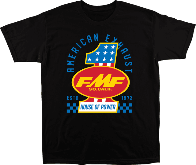 FMF 3030-25603 America First T-Shirt - Black - Medium