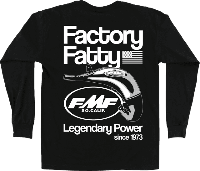 FMF 3030-25615 Factory Fatty Long-Sleeve T-Shirt - Black - XL — image 2 of 2