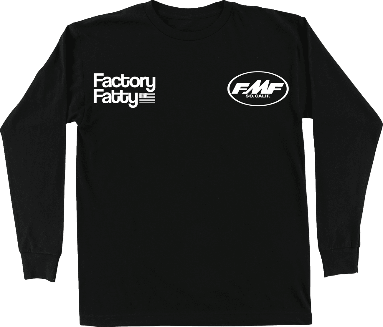 FMF 3030-25616 Factory Fatty Long-Sleeve T-Shirt - Black - 2XL