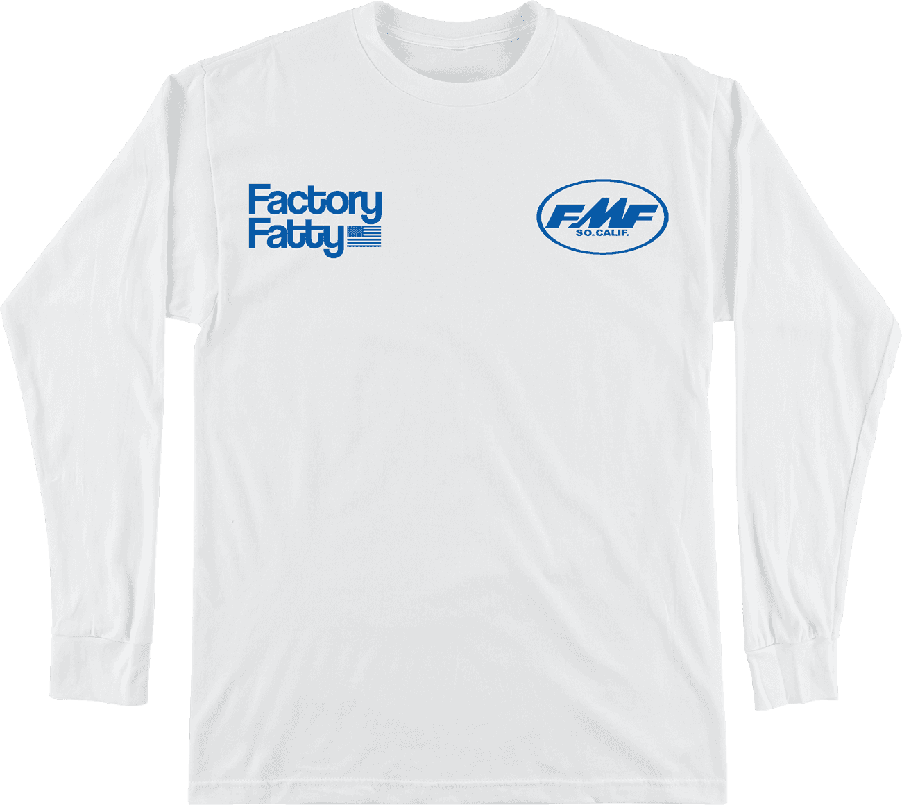 FMF 3030-25617 Factory Fatty Long-Sleeve T-Shirt - White - Small