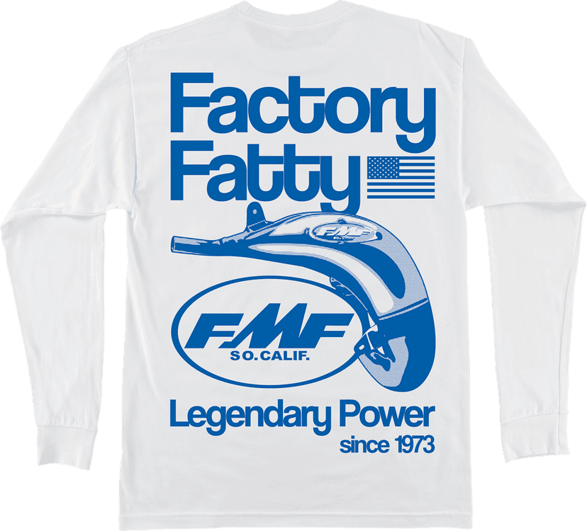 FMF 3030-25621 Factory Fatty Long-Sleeve T-Shirt - White - 2XL — image 2 of 2