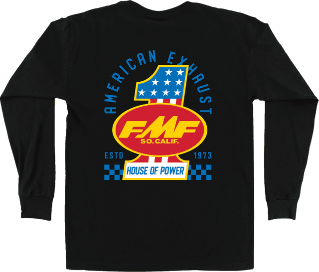 FMF 3030-25622 America First Long-Sleeve T-Shirt - Black - Small — image 2 of 2
