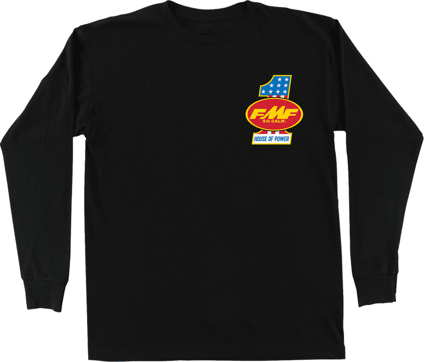 FMF 3030-25624 America First Long-Sleeve T-Shirt - Black - Large — image 1 of 2