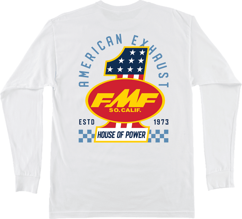 FMF 3030-25627 America First Long-Sleeve T-Shirt - White - Small — image 2 of 2