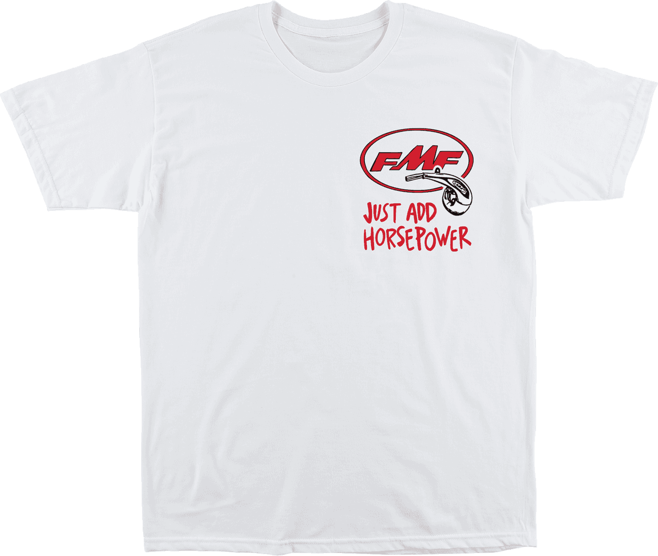 FMF 3030-25784 Horse Power T-Shirt - White - 2XL