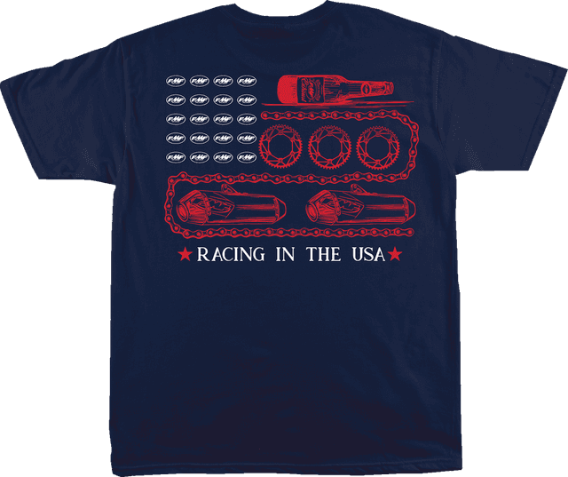 FMF 303025989 Racing in the USA T-Shirt - Navy - XL — image 2 of 2