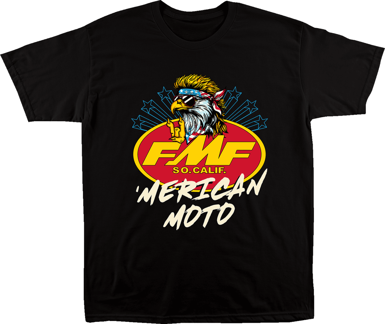 FMF 303026002 Merican Moto T-Shirt - Black - XL