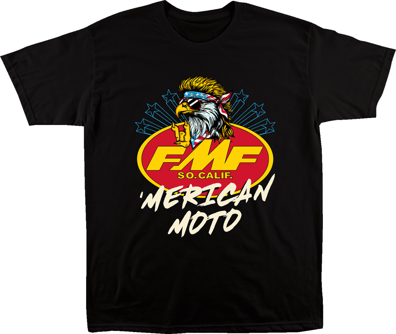 FMF 303026003 Merican Moto T-Shirt - Black - 2XL