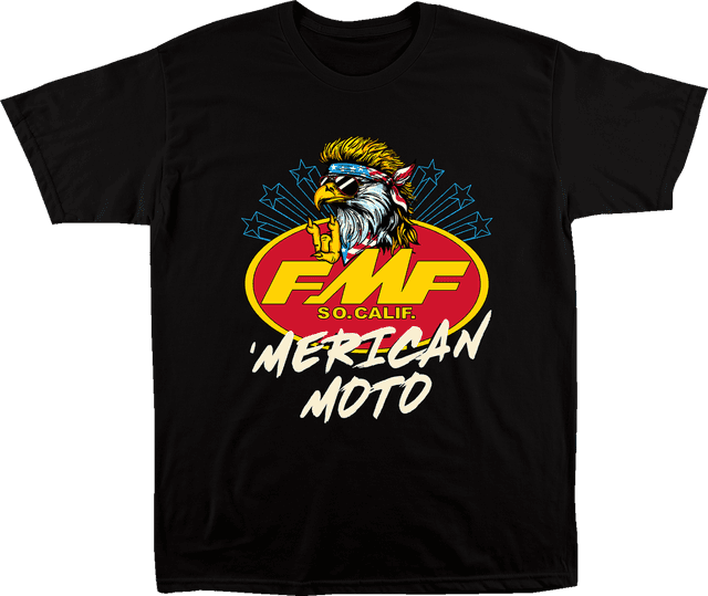 FMF 303026003 Merican Moto T-Shirt - Black - 2XL