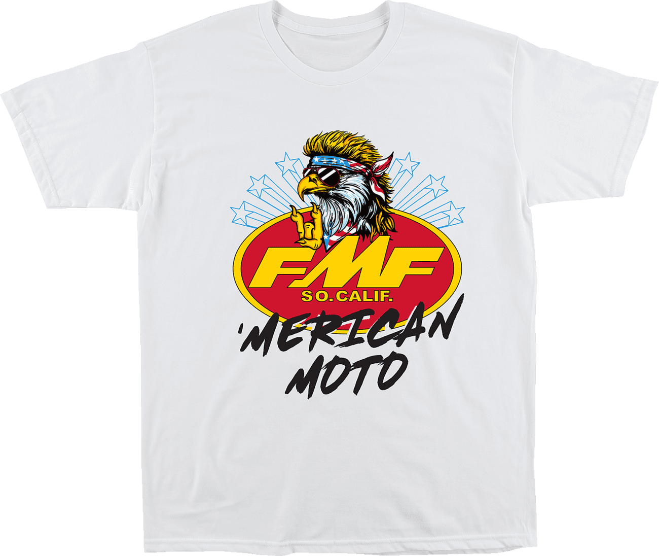 FMF 303026007 Merican Moto T-Shirt - White - 2XL