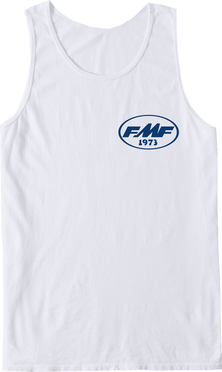 FMF 303026020 Lean In Tank Top - White - Medium — image 1 of 2