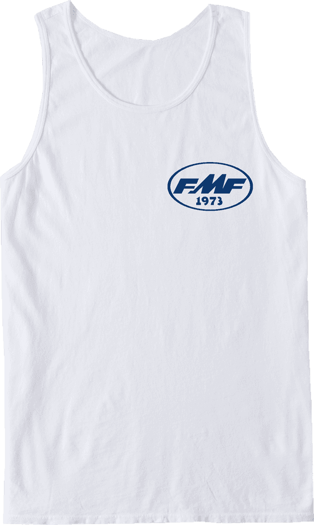 FMF 303026021 Lean In Tank Top - White - Large — image 1 of 2