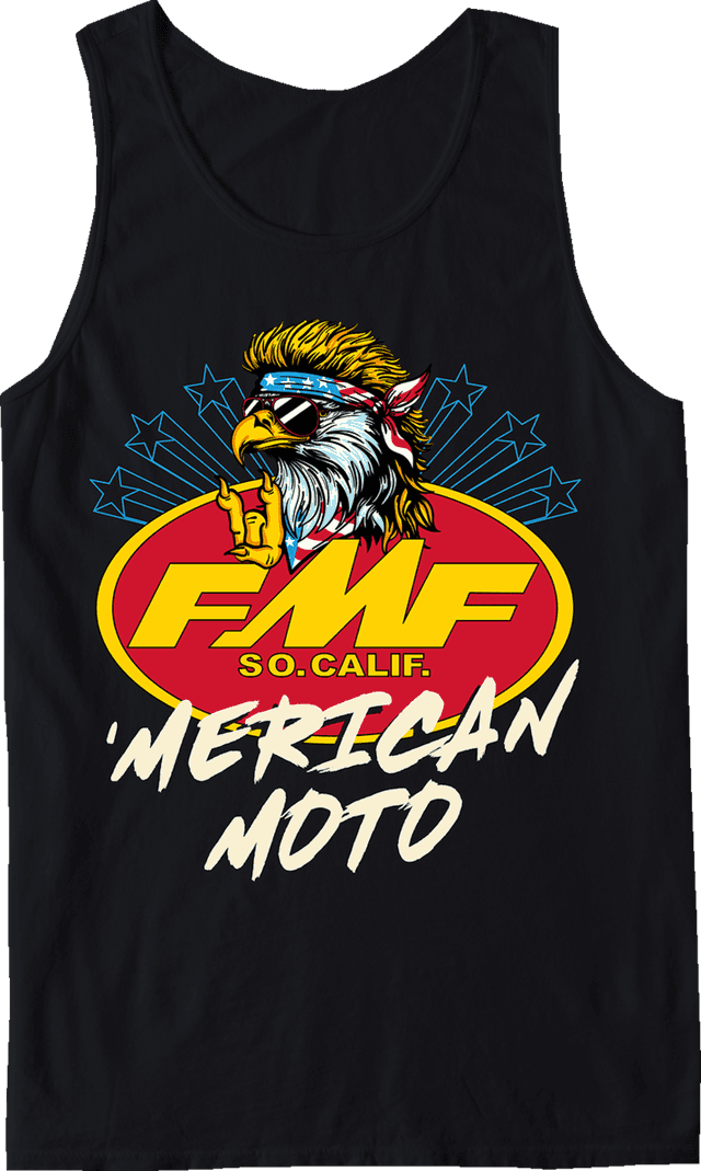 FMF 303026027 Merican Moto Tank Top - Black - 2XL