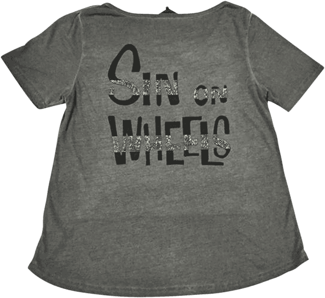 LETHAL THREAT 3031-3622 Women's Sinwheels T-Shirt - Gray - Medium — image 2 of 2