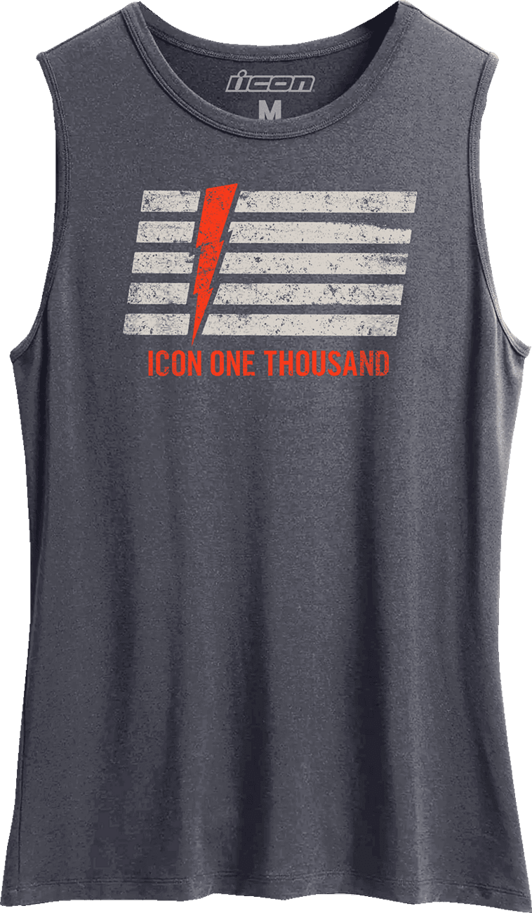 ICON 3031-4221 Women's Invasion Stripe™ Tank Top - Antique Denim - XL