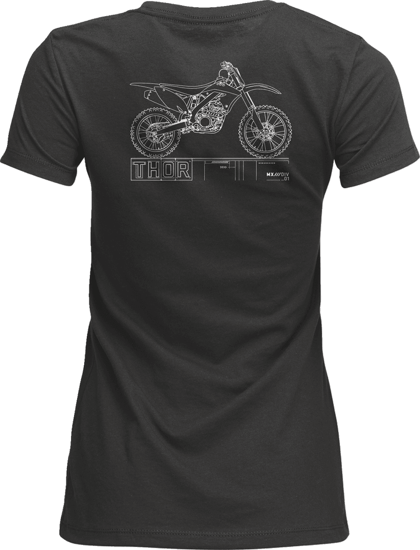THOR 3031-4323 Women's Blueprint T-Shirt - Charcoal - Medium — image 2 of 2