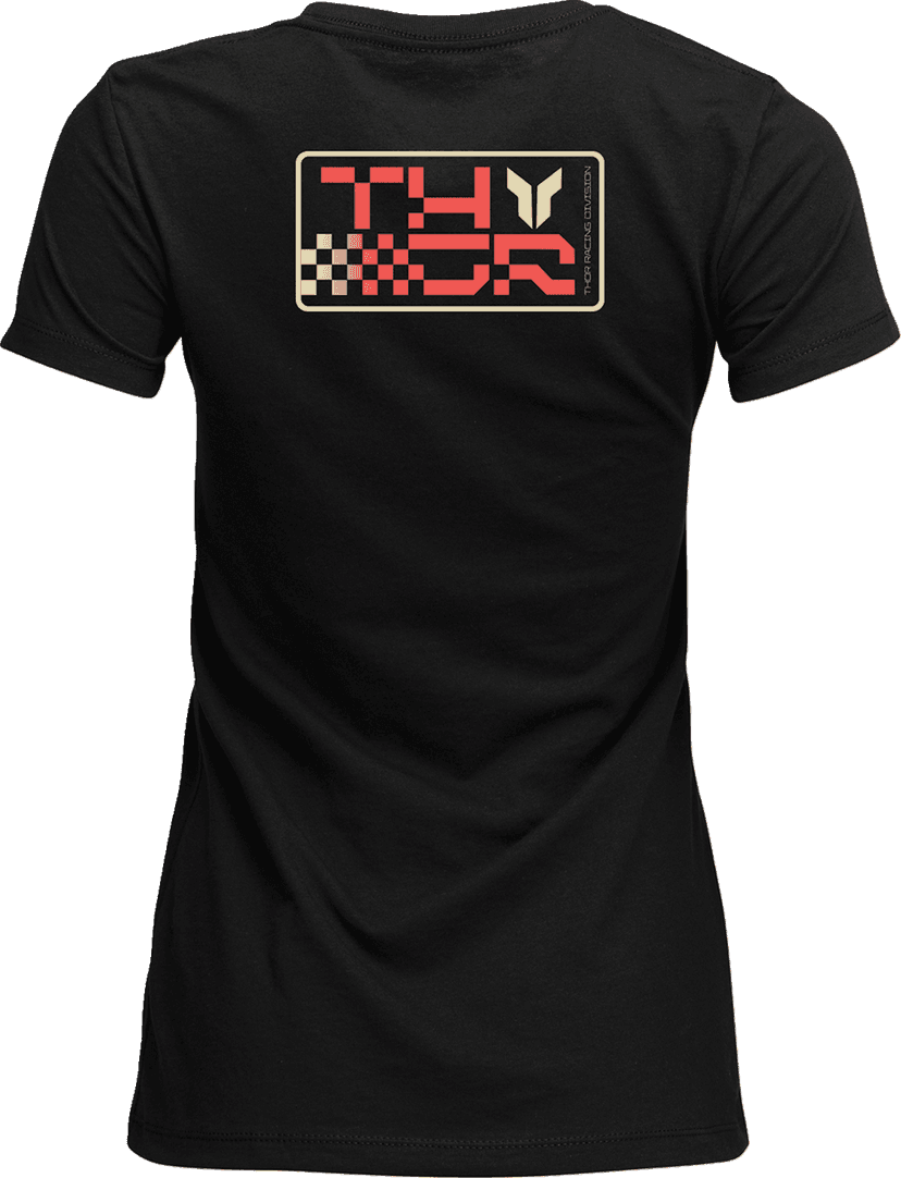 THOR 3031-4332 Women's Vantage T-Shirt - Vintage Black - Large — image 2 of 2