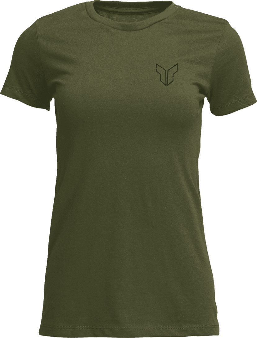 THOR 3031-4335 Women's Patched Up T-Shirt - Military Green - Medium — image 1 of 2