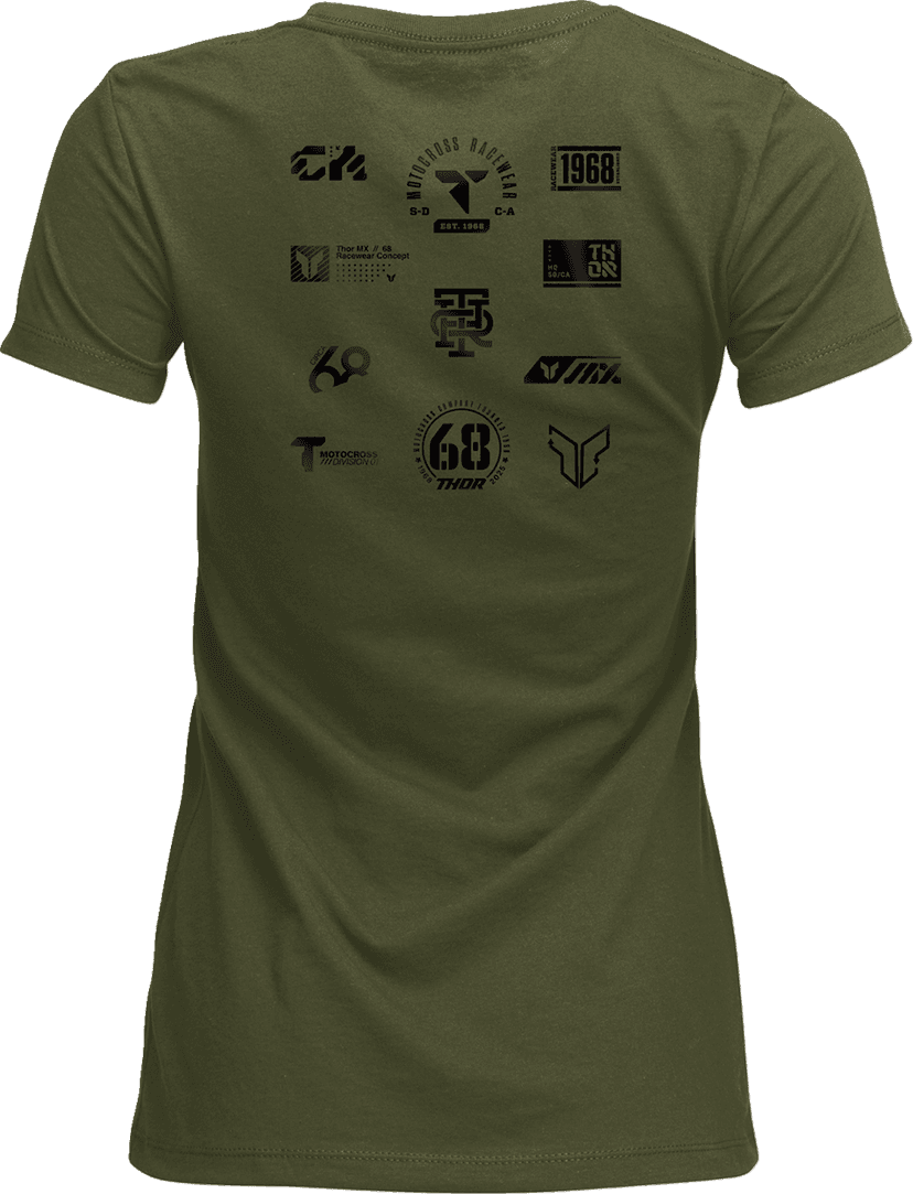 THOR 3031-4337 Women's Patched Up T-Shirt - Military Green - XL — image 2 of 2