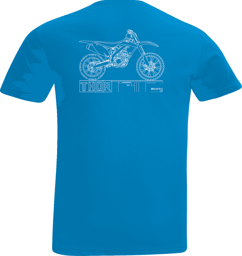 THOR 3032-3869 Toddler Blueprint T-Shirt - Cobalt - 3T — image 2 of 2