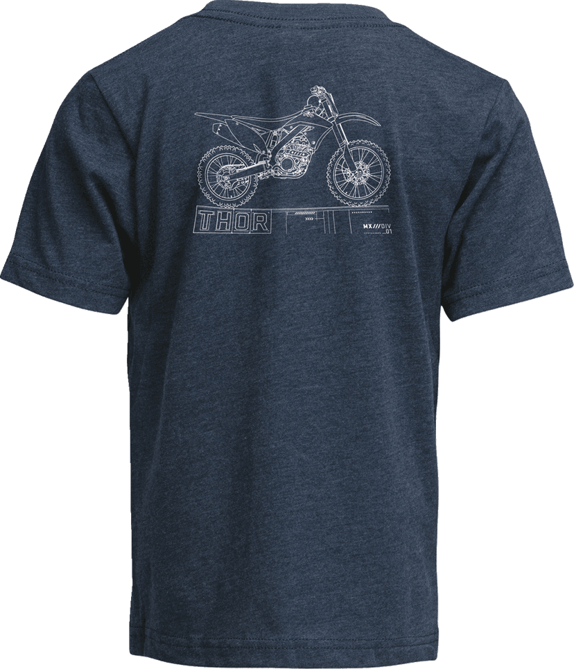 THOR 3032-3875 Youth Blueprint T-Shirt - Navy - XL — image 2 of 2