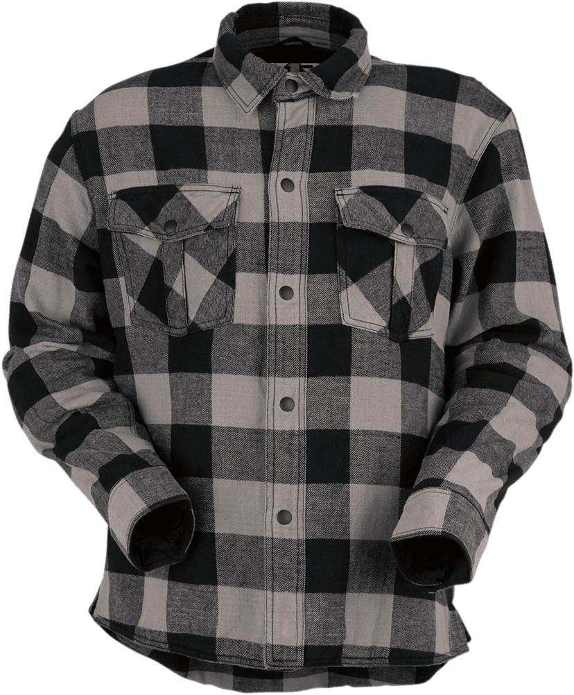 Z1R 3040-2550 Duke Flannel Shirt - Gray/Black - 3XL — image 1 of 2