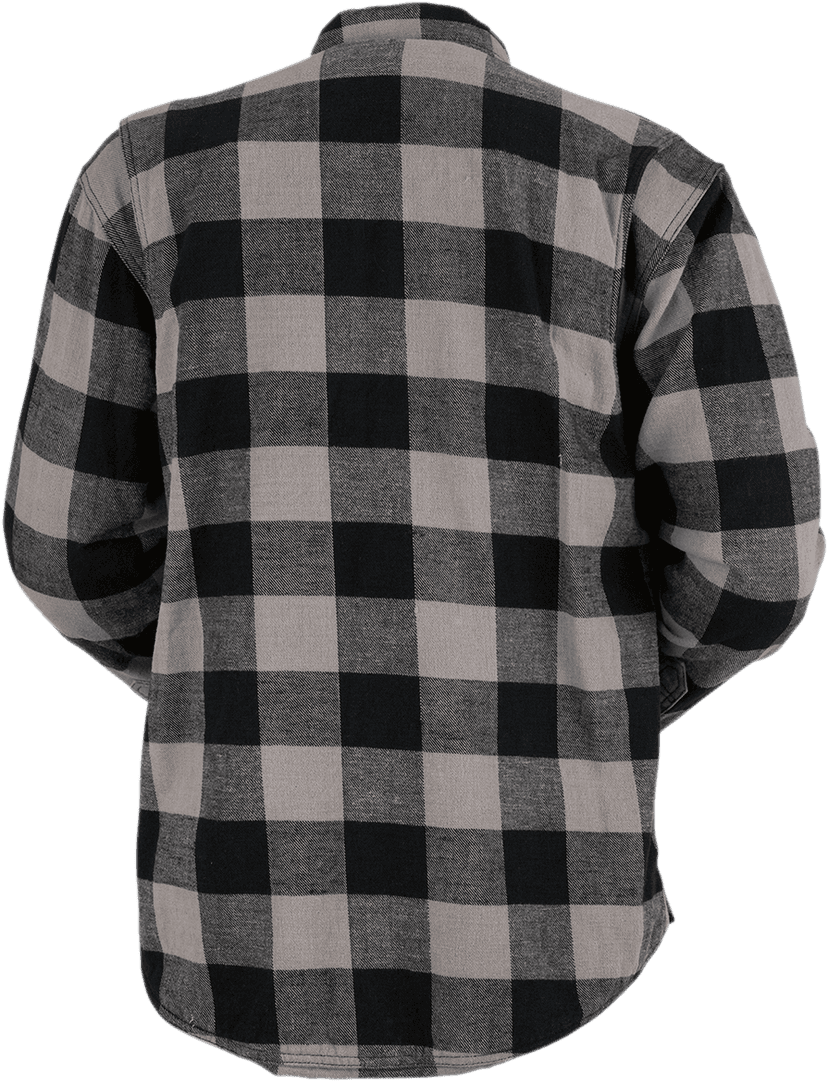 Z1R 3040-2551 Duke Flannel Shirt - Gray/Black - 4XL — image 2 of 2