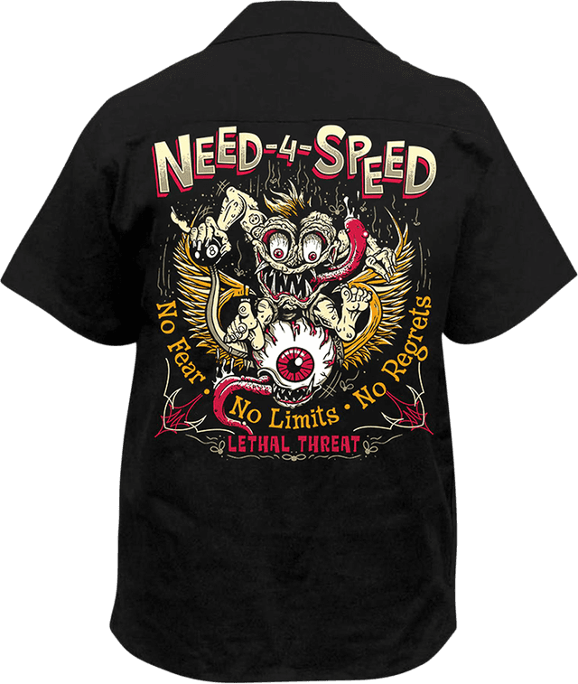 LETHAL THREAT 3040-3142 Need 4 Speed Shirt - Black - 2XL — image 2 of 2
